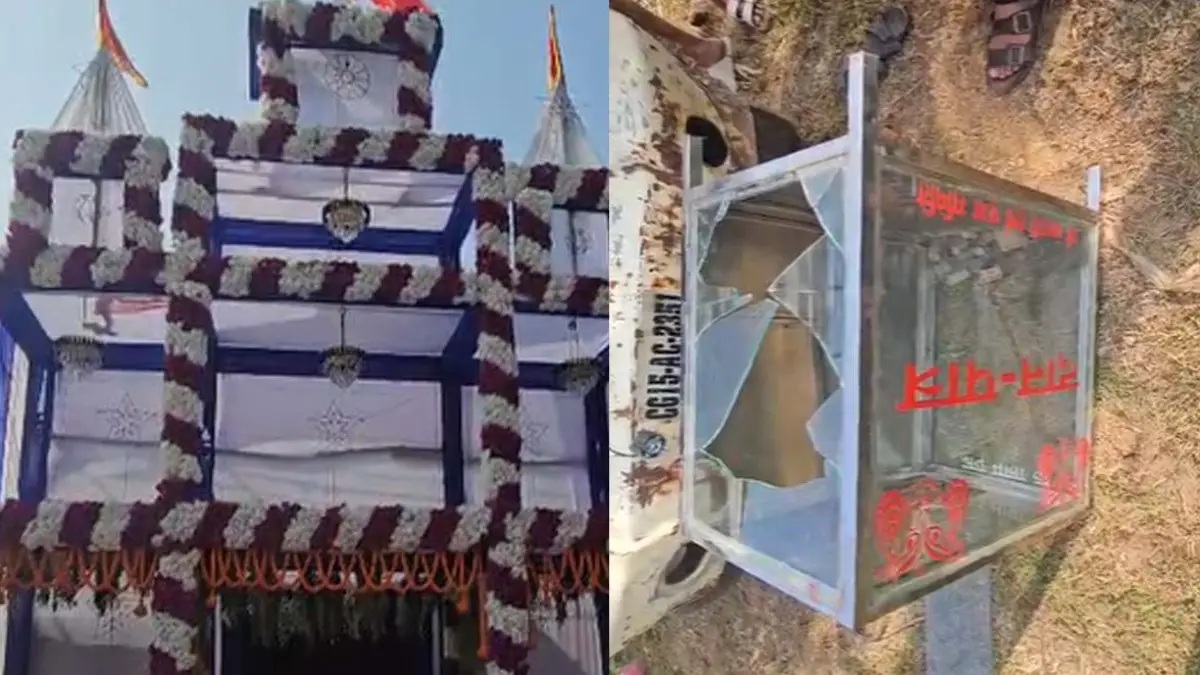 नवापारा में मां भवानी दुर्गा पूजा पंडाल में चोरी, दान पेटी से 10 हजार रुपये पार